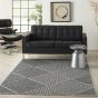 Cozumel CZM05 Indoor Outdoor Geometric Rugs in Dark Grey