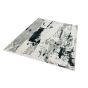Aurora Glacier AU10 Abstract Rugs in Metallic Silver Grey
