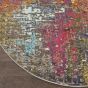 Celestial Abstarct Circle Rugs CES14 in Sunset by Nourison