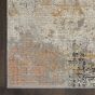 Rustic Textures RUS13 Abstract Rugs in Grey Blue