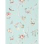 Fruit Aviary Wallpaper 216312 by Sanderson in Duck Egg Multi