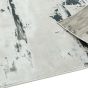 Aurora Glacier AU10 Abstract Rugs in Metallic Silver Grey