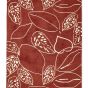 Orto 125400 Wool Rugs by Scion in Rust Brown