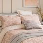 Celina Geo Tile Cushion by Bedeck of Belfast in Coral Pink