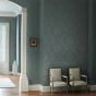 Malmaison Damask Wallpaper 311998 by Zoffany in Teal Blue