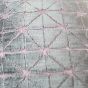 Jasper Geometric Cushion in Blush Mink