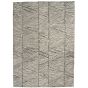 Colorado CLR01 Linear Wool Rugs by Nourison in Grey White