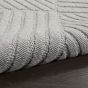Cozumel CZM05 Indoor Outdoor Geometric Hallway Runner Rugs in Light Grey