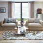 Amanpuri Leaf Wool Rugs By Sanderson in Stone Grey
