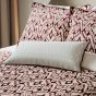 Sato Cushion by Bedeck of Belfast in Linen Mulberry