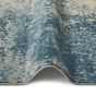 Concept Looms Rossa ROS13 Abstract Rugs in Light Blue Gold