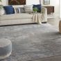 Rustic Textures RUS15 Abstract Rugs in Grey Blue