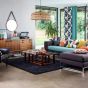 Forma Geometric Wallpaper 111809 by Scion in Steel Grey
