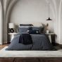 Aruni Flamestitch Cushion by Bedeck of Belfast in Midnight Blue