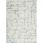 CK009 Sculptural SCL01 Abstract Rug by Calvin Klein in Teal