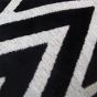 Bowie Zig Zag Geometric Bolster Cushion in silver grey
