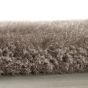 Extravagance Shaggy Modern Plain Rugs in Mink Brown