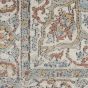 Quarry QUA11 Traditional Distressed Rugs in Ivory Blue by Nourison