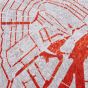 Louis De Poortere Designer Amsterdam Rugs in 9323 Orange Cut