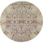 Vintage Kashan Circluar Rugs VKA02 by Nourison in Ivory