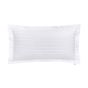 Adan Fine Linens Striped Cotton Bedding in White