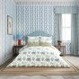 Enys Garden Cushion by Sanderson in Indigo Ochre Yellow