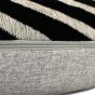 Bowie Zig Zag Geometric Bolster Cushion in silver grey