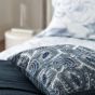 Suzani Embroidered Cushion by Zoffany in Como Blue