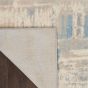 Solace SLA08 Distressed Abstract Rug in Ivory Grey Blue