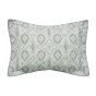 Navah Floral Geometric Cotton Bedding in Sage Green