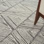 Colorado CLR01 Linear Wool Rugs by Nourison in Grey White