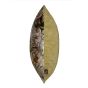 Fern Leaf Metallic Cushion in Green Blue
