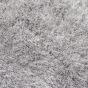 Extravagance Shaggy Modern Plain Rugs in Silver