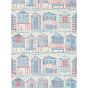 Beach Huts Wallpaper 216559 by Sanderson in Nautical Blue