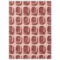 Woodblock 163003 Cotton Rugs by Ted Baker in Red