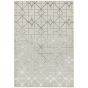 Aurora Lattice AU11 Geometric Rugs in Metallic Silver Beige