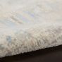 Solace SLA08 Distressed Abstract Rug in Ivory Grey Blue