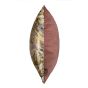 Fern Leaf Metallic Cushion in Gold Purple
