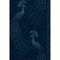 Pavo Parade Wallpaper 116 8028 by Cole & Son in Metallic Petrol blue