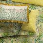 Love is Enough Cushion by Morris & Co in Evergreen Coral Pink