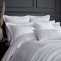 Oro Fine Linens Stripe Cotton Bedding in White