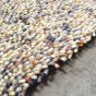 Brink and Campman Rocks Mix Shaggy Wool Rugs 70401 Putty