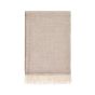 Lana Alpaca Fleece Diamond Herringbone Throw by LuxeTapi in Brown