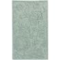 Brighton 210 Floral Bath Mats in Aqua by Designer Abyss & Habidecor