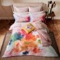 Art Floral Cotton Velvet Cushion by Ted Baker in Gold