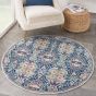 Ankara Global Circular Rugs ANR16 in Navy Multi