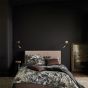 Dunand Embroidered Cushion by Zoffany in Sahara Noir Black