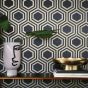Selo Wallpaper 112149 by Harlequin in Ebony Gold Yellow