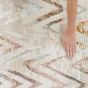Glitz GLZ05 Chevron Shimmering Rugs by Nourison in Multi