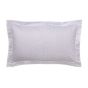 Oro Fine Linens Stripe Cotton Bedding in White